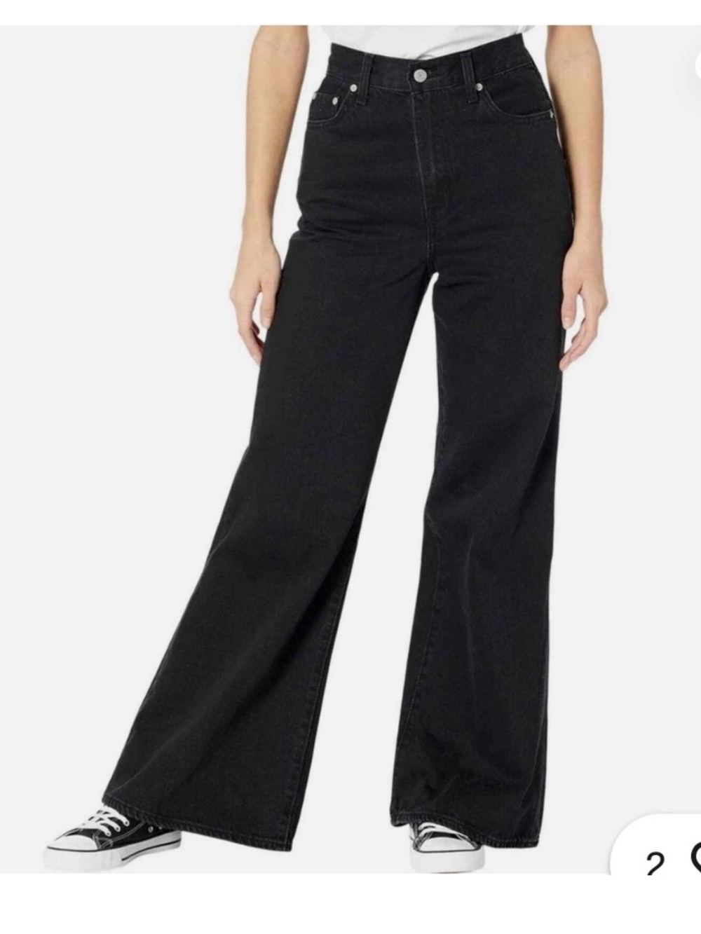 Levi’s High Loose Flare Black Jeans